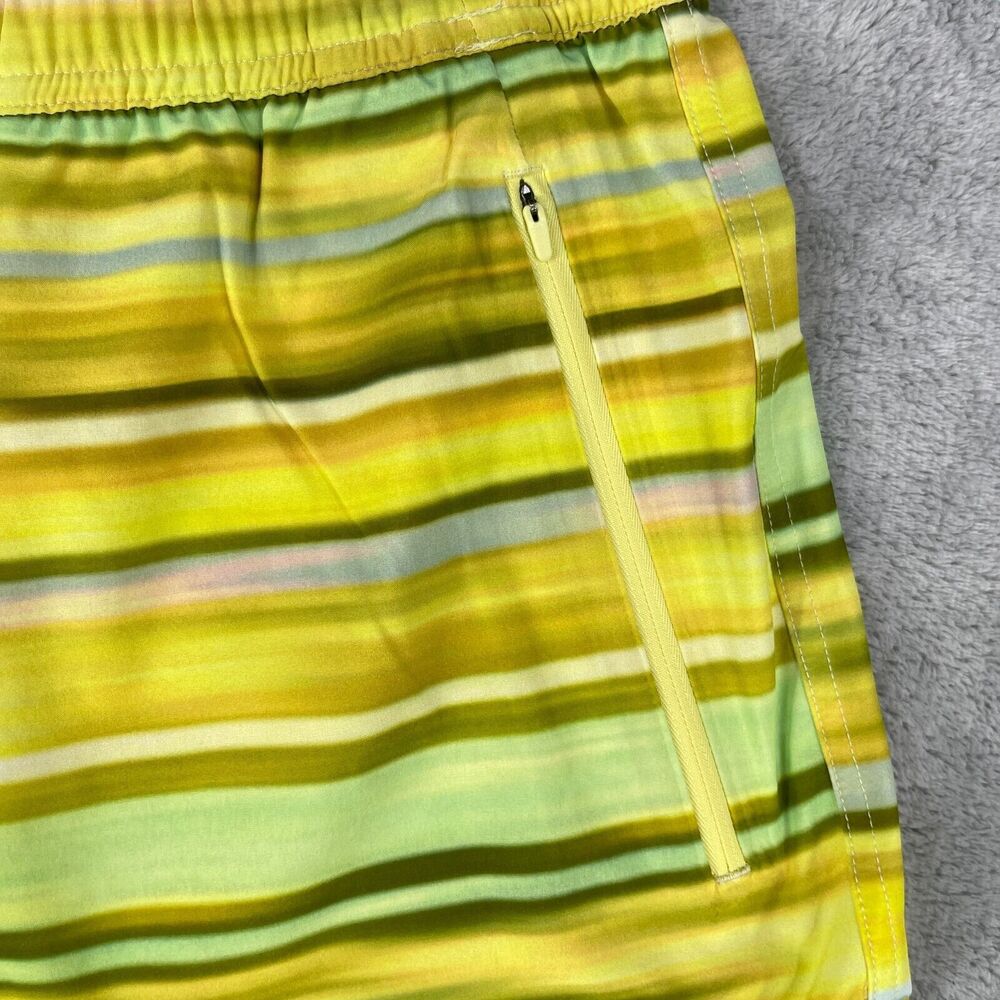 Outdoor Voices Shorts Mens Large Yellow Wildflower Haze Zephyr 5" Short Striped - Picture 4 of 12